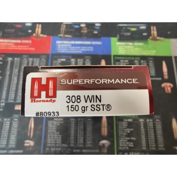 .308 Hornady 150gr SST - Box of 20 .308 Hornady 150gr SST - Box of 20
